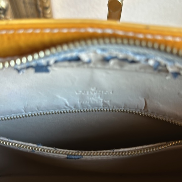 Louis Vuitton Vintage Yellow Vernis Houston Bag - Picture 15 of 16